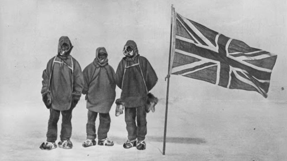Ernest Shackleton and his team